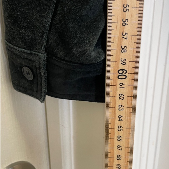 Danier - Classic Y2K 90s Suede Jacket - Black - L - Picture 9 of 10